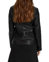 Women Genuine Leather Blazer Coat WB 06